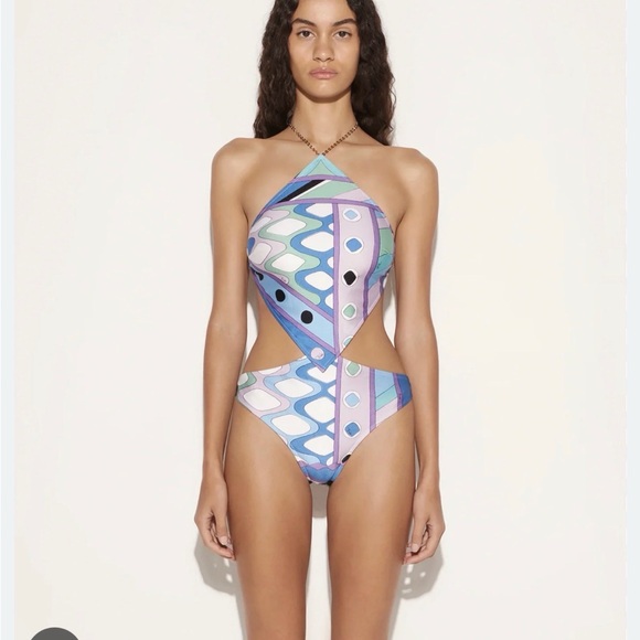 Emilio Pucci Other - ISO DO Not buy** Pucci Blue Halter Swimsuit